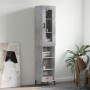 Aparador de madera contrachapada gris hormigón 34,5x34x180 cm de vidaXL, Aparadores - Ref: Foro24-3199365, Precio: 93,11 €, D...