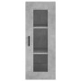 Aparador de madera contrachapada gris hormigón 34,5x34x180 cm de vidaXL, Aparadores - Ref: Foro24-3199365, Precio: 93,11 €, D...