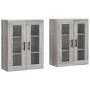 Armarios de pared 2 uds madera de ingeniería gris Sonoma de vidaXL, Aparadores - Ref: Foro24-3197967, Precio: 139,04 €, Descu...