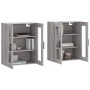 Armarios de pared 2 uds madera de ingeniería gris Sonoma de vidaXL, Aparadores - Ref: Foro24-3197967, Precio: 139,04 €, Descu...