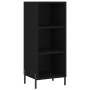 Aparador de madera contrachapada negro 34,5x34x180 cm de vidaXL, Aparadores - Ref: Foro24-3199370, Precio: 97,14 €, Descuento: %