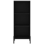 Aparador de madera contrachapada negro 34,5x34x180 cm de vidaXL, Aparadores - Ref: Foro24-3199370, Precio: 97,14 €, Descuento: %