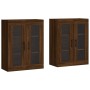 Armarios de pared 2 uds madera de ingeniería marrón roble de vidaXL, Aparadores - Ref: Foro24-3197968, Precio: 142,63 €, Desc...