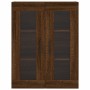 Armarios de pared 2 uds madera de ingeniería marrón roble de vidaXL, Aparadores - Ref: Foro24-3197968, Precio: 142,63 €, Desc...