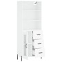 Aparador alto madera contrachapada blanco 69,5x34x180 cm de vidaXL, Aparadores - Ref: Foro24-3189517, Precio: 170,69 €, Descu...