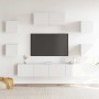 Set de muebles para TV 7 piezas madera contrachapada blanco en Muebles TV | Comprar online en Foru.es