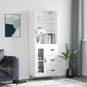 Aparador alto madera contrachapada blanco 69,5x34x180 cm de vidaXL, Aparadores - Ref: Foro24-3189477, Precio: 157,57 €, Descu...