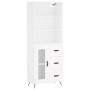 Aparador alto madera contrachapada blanco 69,5x34x180 cm de vidaXL, Aparadores - Ref: Foro24-3189477, Precio: 157,57 €, Descu...