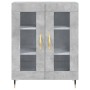 Aparador alto madera contrachapada gris hormigón 69,5x34x180 cm de vidaXL, Aparadores - Ref: Foro24-3189297, Precio: 129,40 €...
