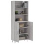 Aparador alto madera contrachapada gris sonoma 69,5x34x180 cm de vidaXL, Aparadores - Ref: Foro24-3189251, Precio: 135,77 €, ...
