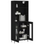 Aparador alto madera contrachapada negro 69,5x34x180 cm de vidaXL, Aparadores - Ref: Foro24-3189334, Precio: 157,76 €, Descue...