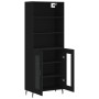 Aparador alto madera contrachapada negro 69,5x34x180 cm de vidaXL, Aparadores - Ref: Foro24-3189334, Precio: 157,76 €, Descue...