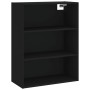 Aparador alto madera contrachapada negro 69,5x34x180 cm de vidaXL, Aparadores - Ref: Foro24-3189334, Precio: 157,76 €, Descue...
