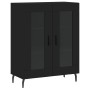 Aparador alto madera contrachapada negro 69,5x34x180 cm de vidaXL, Aparadores - Ref: Foro24-3189334, Precio: 157,76 €, Descue...