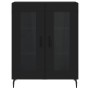 Aparador alto madera contrachapada negro 69,5x34x180 cm de vidaXL, Aparadores - Ref: Foro24-3189334, Precio: 157,76 €, Descue...