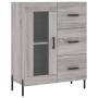 Aparador alto madera contrachapada gris sonoma 69,5x34x180 cm de vidaXL, Aparadores - Ref: Foro24-3189523, Precio: 172,29 €, ...