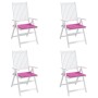 Cojines de silla de jardín 4 uds tela rosa 40x40x3 cm de vidaXL, Cojines para sillas y sofás - Ref: Foro24-361027, Precio: 38...