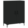 Aparador alto madera contrachapada negro 69,5x34x180 cm de vidaXL, Aparadores - Ref: Foro24-3189254, Precio: 137,89 €, Descue...