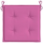 Cojines de silla de jardín 4 uds tela rosa 40x40x3 cm de vidaXL, Cojines para sillas y sofás - Ref: Foro24-361027, Precio: 38...