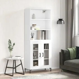 Tall white plywood sideboard 69.5x34x180 cm by vidaXL, Sideboards - Ref: Foro24-3189317, Price: 138,24 €, Discount: %