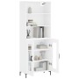 Aparador alto madera contrachapada blanco 69,5x34x180 cm de vidaXL, Aparadores - Ref: Foro24-3189317, Precio: 139,90 €, Descu...