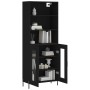 Aparador alto madera contrachapada negro 69,5x34x180 cm de vidaXL, Aparadores - Ref: Foro24-3189326, Precio: 162,54 €, Descue...