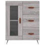 Aparador alto madera contrachapada gris sonoma 69,5x34x180 cm de vidaXL, Aparadores - Ref: Foro24-3189483, Precio: 157,58 €, ...