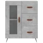 Concrete gray plywood tall sideboard 69.5x34x180 cm by vidaXL, Sideboards - Ref: Foro24-3189481, Price: 142,72 €, Discount: %