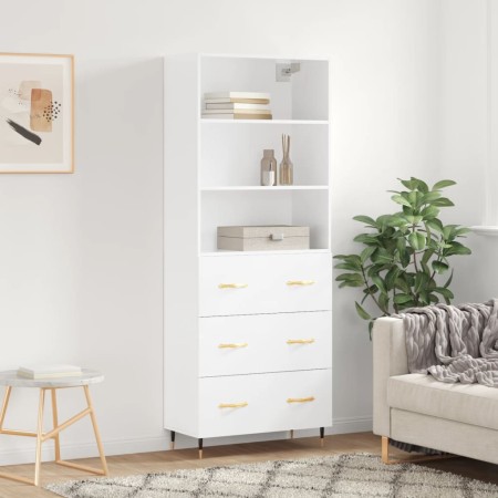 Aparador alto madera contrachapada blanco 69,5x34x180 cm de vidaXL, Aparadores - Ref: Foro24-3189357, Precio: 150,55 €, Descu...