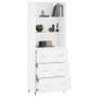 Aparador alto madera contrachapada blanco 69,5x34x180 cm de vidaXL, Aparadores - Ref: Foro24-3189357, Precio: 150,55 €, Descu...
