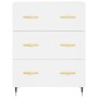 Aparador alto madera contrachapada blanco 69,5x34x180 cm de vidaXL, Aparadores - Ref: Foro24-3189357, Precio: 150,55 €, Descu...