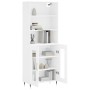 Aparador alto madera contrachapada blanco 69,5x34x180 cm de vidaXL, Aparadores - Ref: Foro24-3189293, Precio: 142,18 €, Descu...