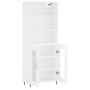 Aparador alto madera contrachapada blanco 69,5x34x180 cm de vidaXL, Aparadores - Ref: Foro24-3189293, Precio: 142,18 €, Descu...