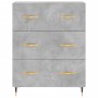 Aparador alto madera contrachapada gris hormigón 69,5x34x180 cm de vidaXL, Aparadores - Ref: Foro24-3189361, Precio: 150,61 €...