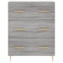 Aparador alto madera contrachapada gris sonoma 69,5x34x180 cm de vidaXL, Aparadores - Ref: Foro24-3189371, Precio: 159,95 €, ...