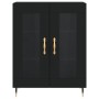Aparador alto madera contrachapada negro 69,5x34x180 cm de vidaXL, Aparadores - Ref: Foro24-3189294, Precio: 156,62 €, Descue...