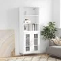 Aparador alto madera contrachapada blanco 69,5x34x180 cm de vidaXL, Aparadores - Ref: Foro24-3189301, Precio: 134,18 €, Descu...