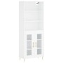 Aparador alto madera contrachapada blanco 69,5x34x180 cm de vidaXL, Aparadores - Ref: Foro24-3189301, Precio: 142,83 €, Descu...