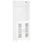 Aparador alto madera contrachapada blanco 69,5x34x180 cm de vidaXL, Aparadores - Ref: Foro24-3189301, Precio: 134,18 €, Descu...