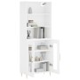 Aparador alto madera contrachapada blanco 69,5x34x180 cm de vidaXL, Aparadores - Ref: Foro24-3189301, Precio: 142,83 €, Descu...