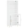 Aparador alto madera contrachapada blanco 69,5x34x180 cm de vidaXL, Aparadores - Ref: Foro24-3189301, Precio: 142,83 €, Descu...