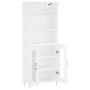 Aparador alto madera contrachapada blanco 69,5x34x180 cm de vidaXL, Aparadores - Ref: Foro24-3189301, Precio: 134,18 €, Descu...