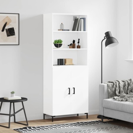 Aparador alto madera contrachapada blanco 69,5x34x180 cm de vidaXL, Aparadores - Ref: Foro24-3189253, Precio: 132,19 €, Descu...