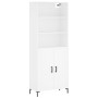 Aparador alto madera contrachapada blanco 69,5x34x180 cm de vidaXL, Aparadores - Ref: Foro24-3189253, Precio: 132,19 €, Descu...