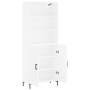 Aparador alto madera contrachapada blanco 69,5x34x180 cm de vidaXL, Aparadores - Ref: Foro24-3189253, Precio: 132,19 €, Descu...
