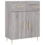 Aparador alto madera contrachapada gris sonoma 69,5x34x180 cm de vidaXL, Aparadores - Ref: Foro24-3200511, Precio: 140,87 €, ...