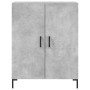 Aparador alto madera contrachapada gris hormigón 69,5x34x180 cm de vidaXL, Aparadores - Ref: Foro24-3189257, Precio: 128,22 €...
