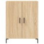 Aparador alto madera contrachapada color roble 69,5x34x180 cm de vidaXL, Aparadores - Ref: Foro24-3189256, Precio: 158,43 €, ...