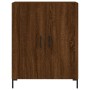 Aparador alto madera contrachapada marrón roble 69,5x34x180 cm de vidaXL, Aparadores - Ref: Foro24-3189260, Precio: 141,24 €,...