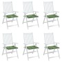 Cojines de silla 6 uds tela estampado de hojas 50x50x3 cm de vidaXL, Cojines para sillas y sofás - Ref: Foro24-361091, Precio...